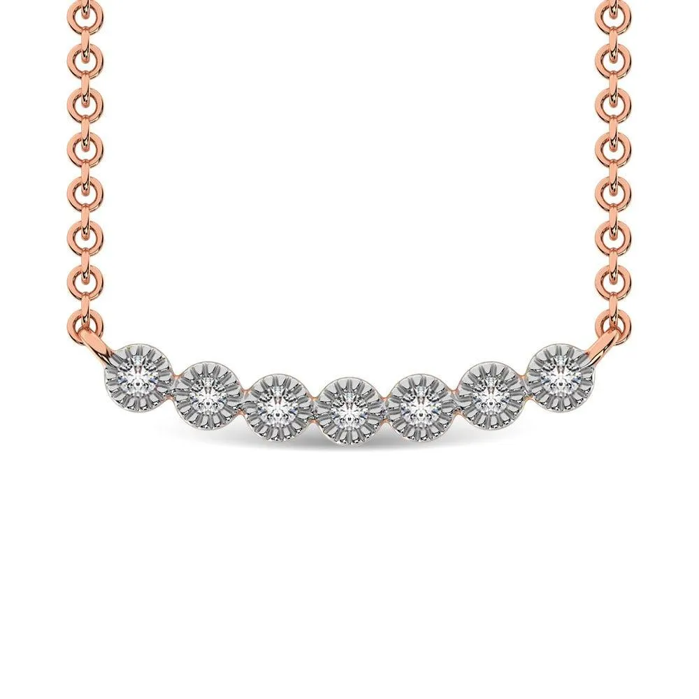 Diamond 1/10 Ct.Tw. Fashion Necklace in 10K White Gold