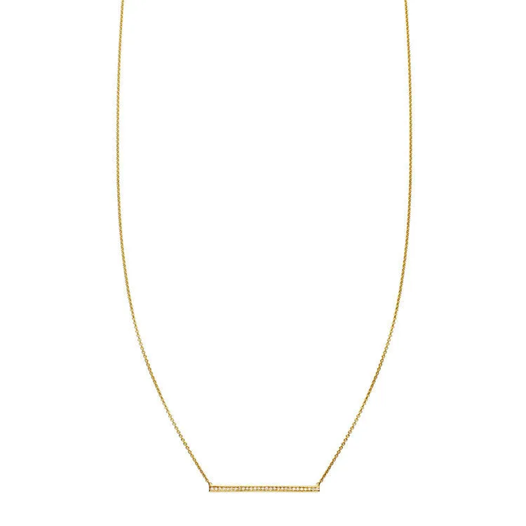 Diamond Bar Necklace