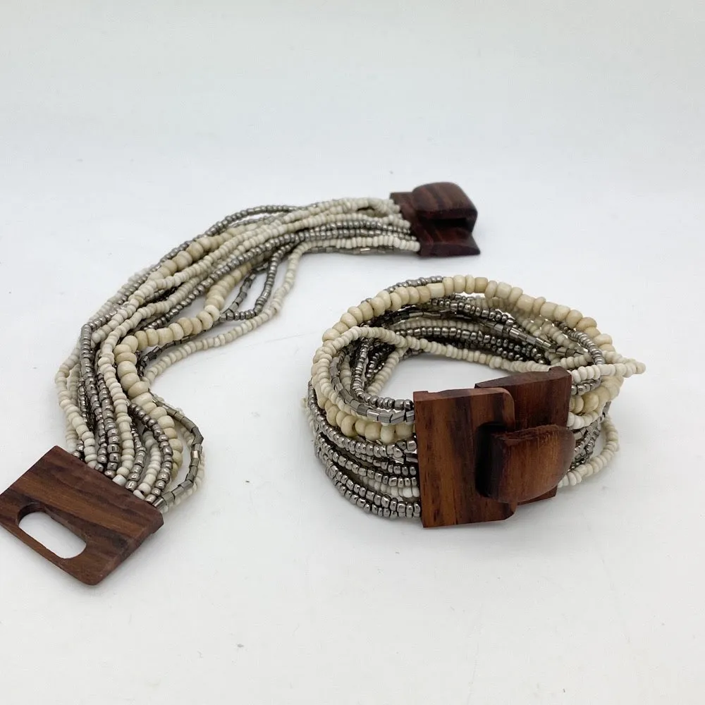 Drizzle Mini Wood Buckle Bracelet