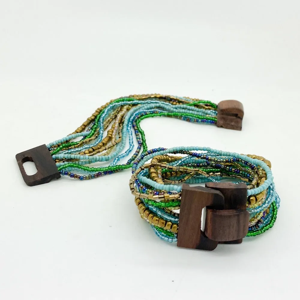 Drizzle Mini Wood Buckle Bracelet
