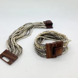 Drizzle Mini Wood Buckle Bracelet