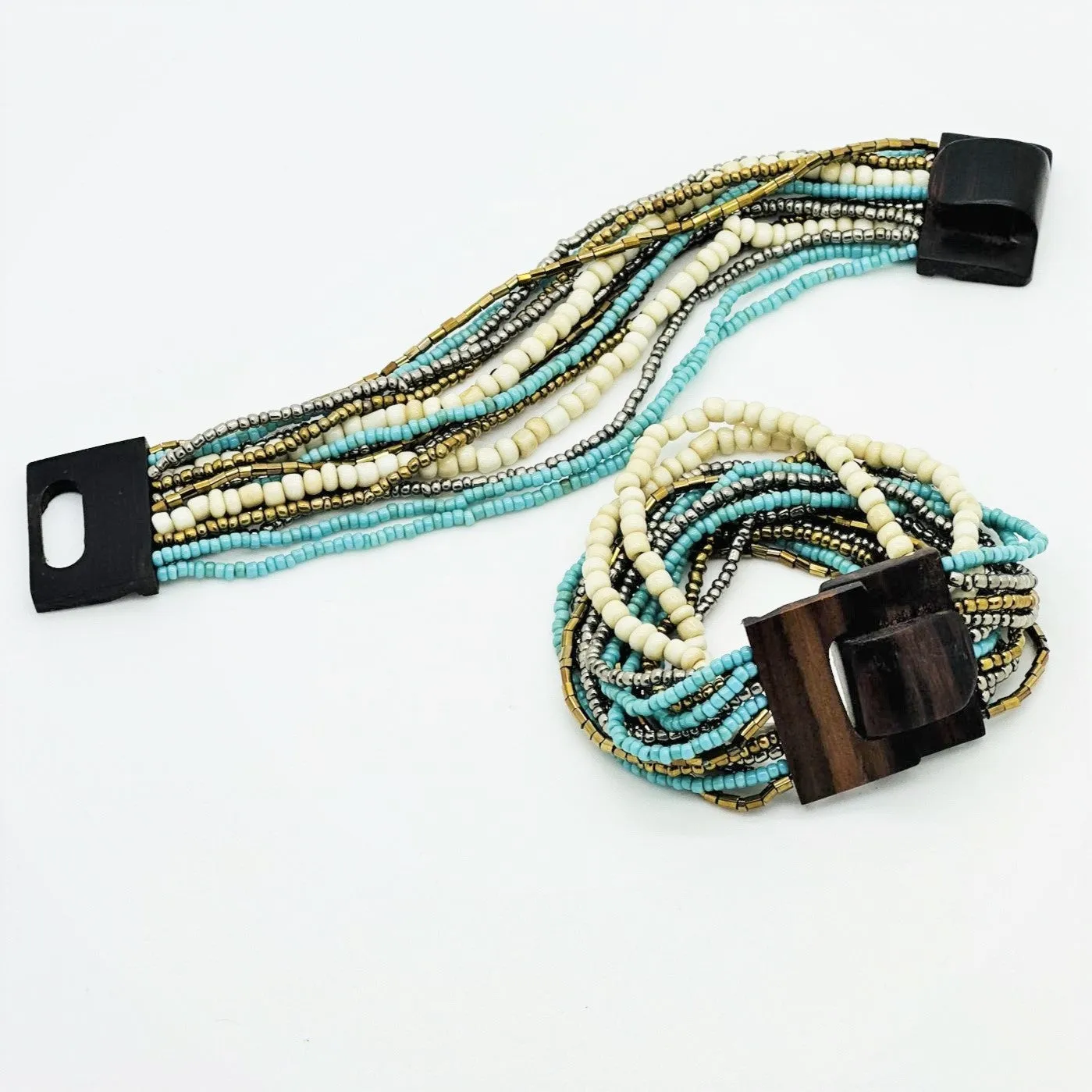 Drizzle Mini Wood Buckle Bracelet