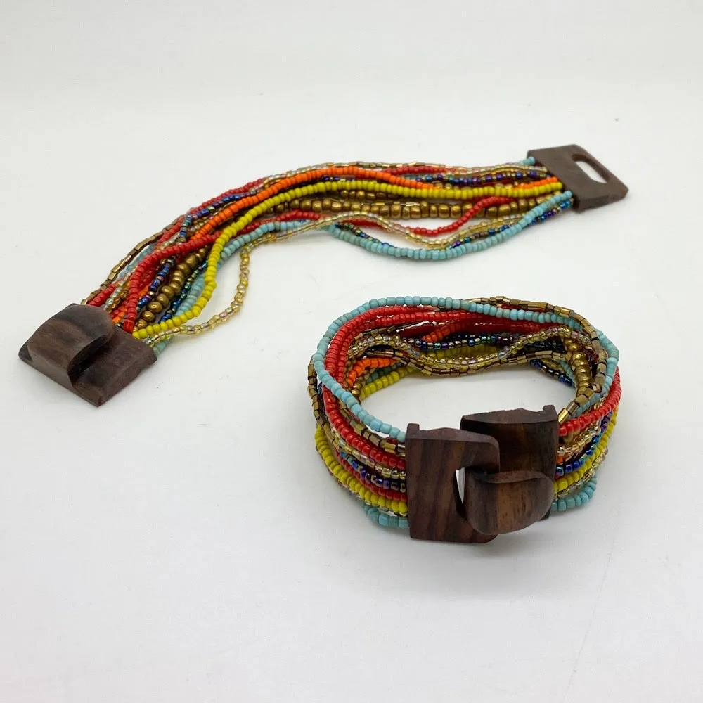 Drizzle Mini Wood Buckle Bracelet