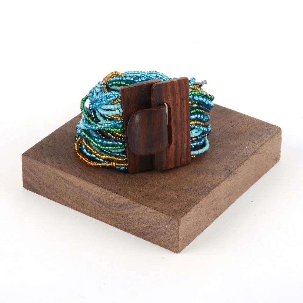 Drizzle Wood Buckle Bracelet