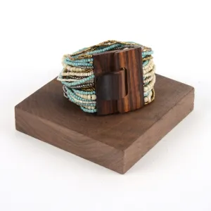 Drizzle Wood Buckle Bracelet