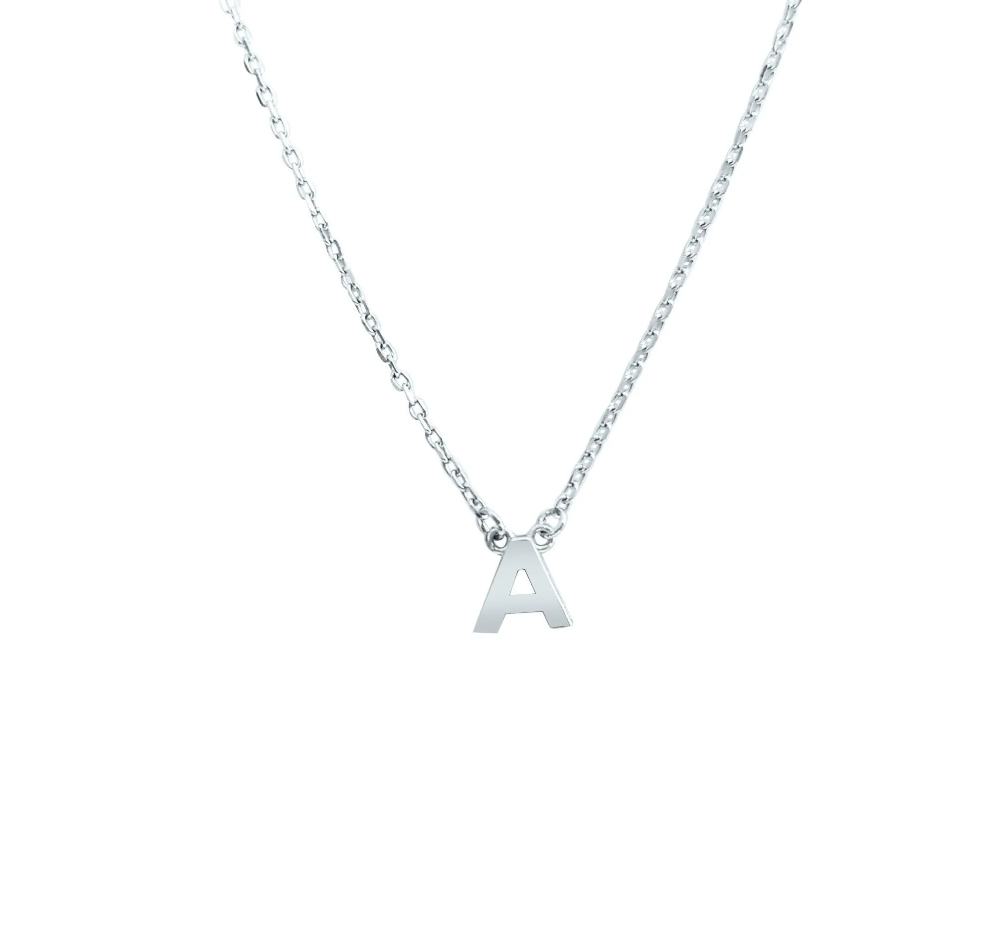 Duo Initial Silver Necklace