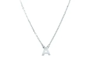 Duo Initial Silver Necklace