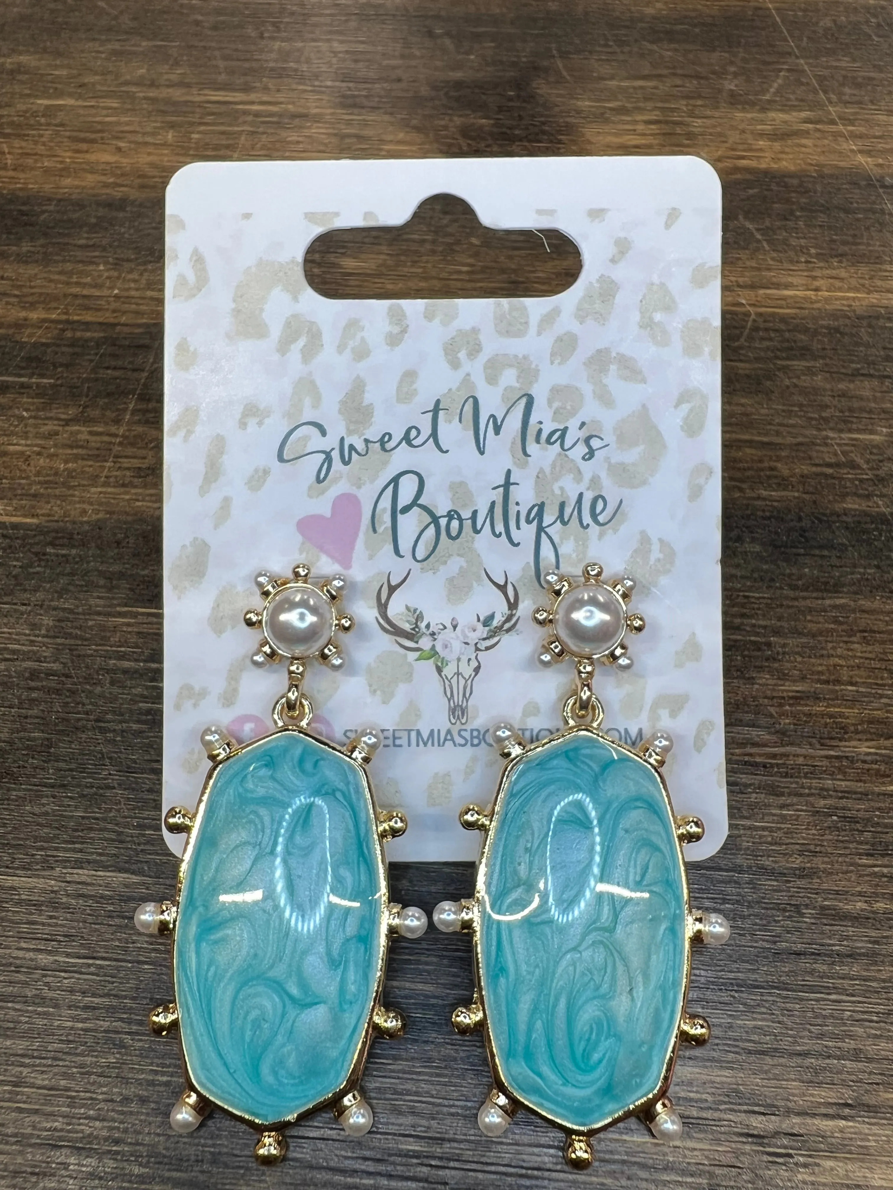 Easter Pearls Frame Earrings