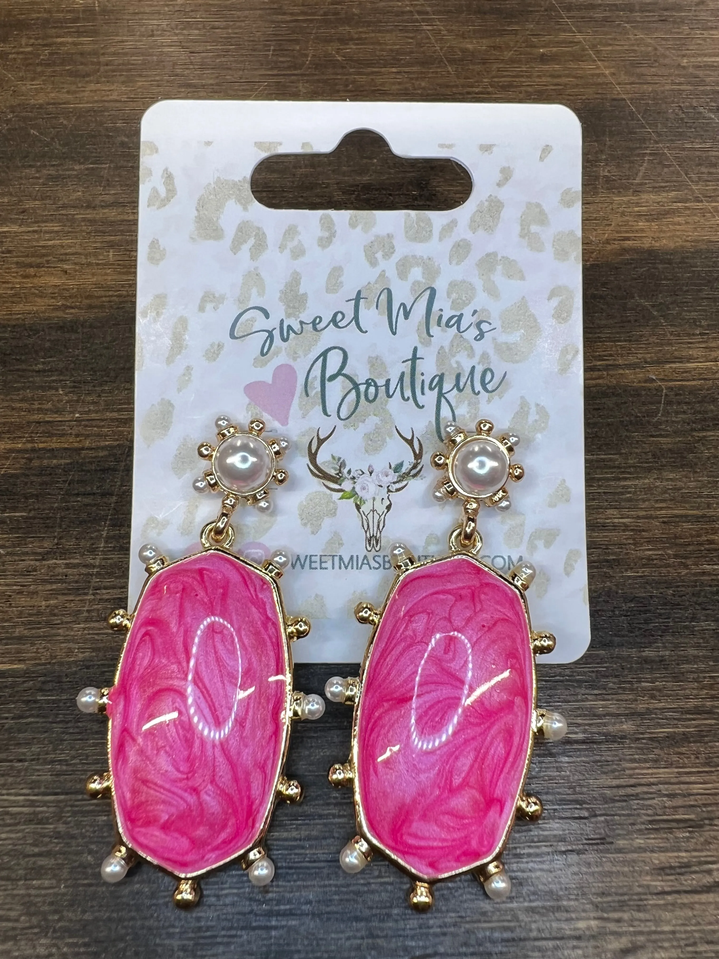 Easter Pearls Frame Earrings