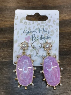 Easter Pearls Frame Earrings