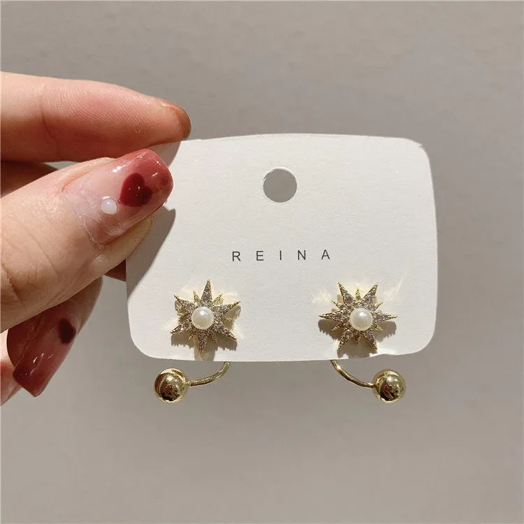 Elegant Plant-Inspired Drop Earrings