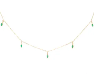 Emerald Iris Necklace (Ready to Ship)