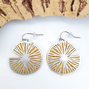 Fabrikk Fresh Slice Laser-cut Earrings | Eco Cork | Mellow Mustard