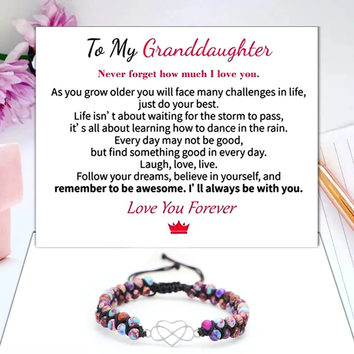 For Granddaughter - For You Are Always In Mine Beads Bracelets