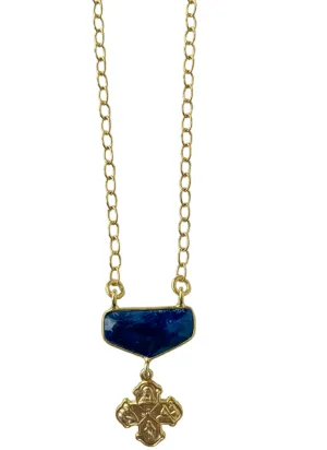 Four way Cross with Gem