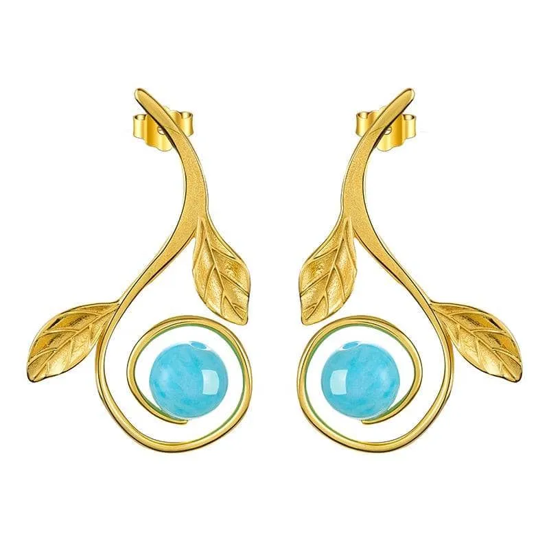 Fresh Branches Flower Drop Earrings