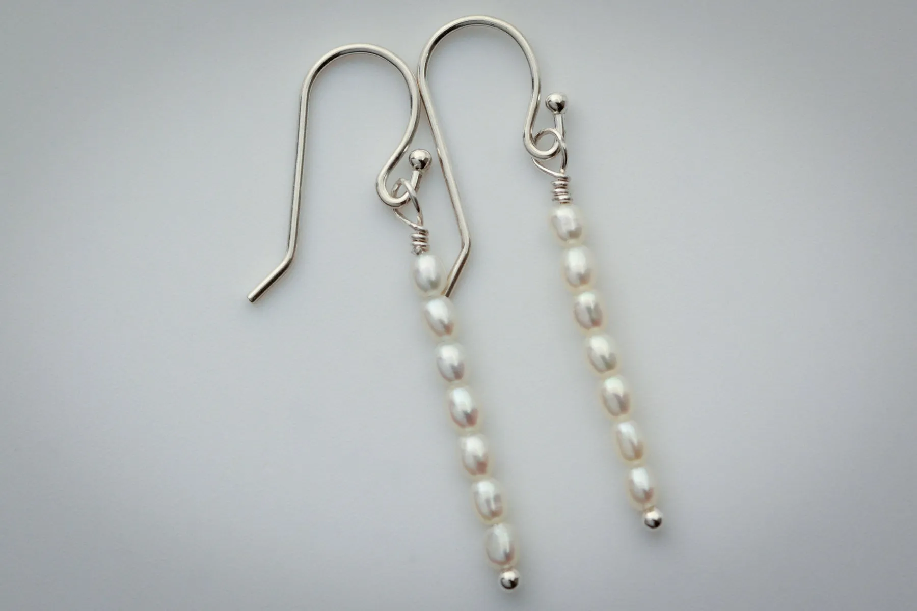 Fresh Water Rice Pearl Earrings