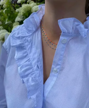 Gigi Clozeau Classic Necklace Blue & Yellow Gold