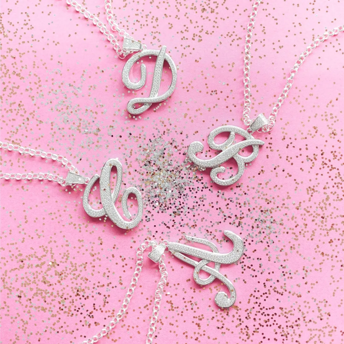 Gina Liano Cubic Zirconia Initial Necklaces
