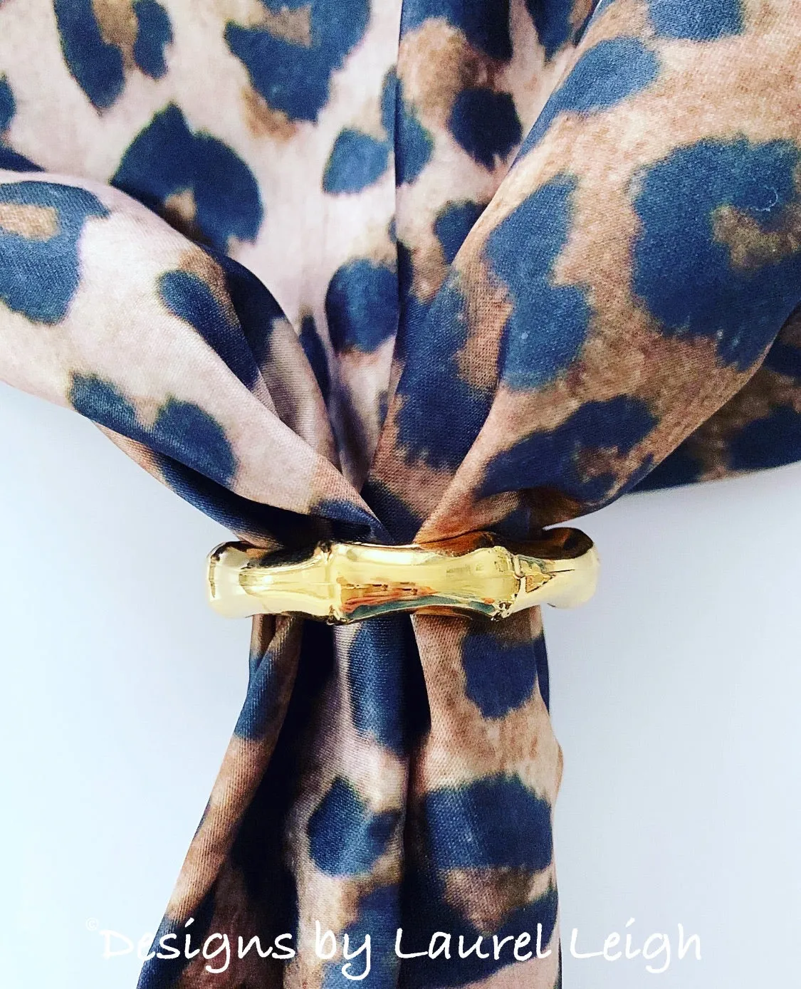 Gold Bamboo Napkin Rings