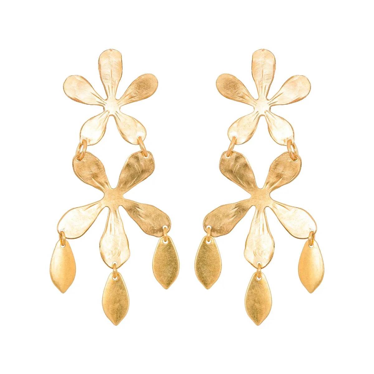 Gold Blossom Earrings