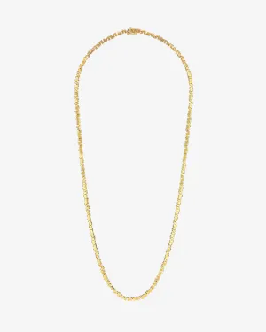 Golden Mini Tennis Necklace