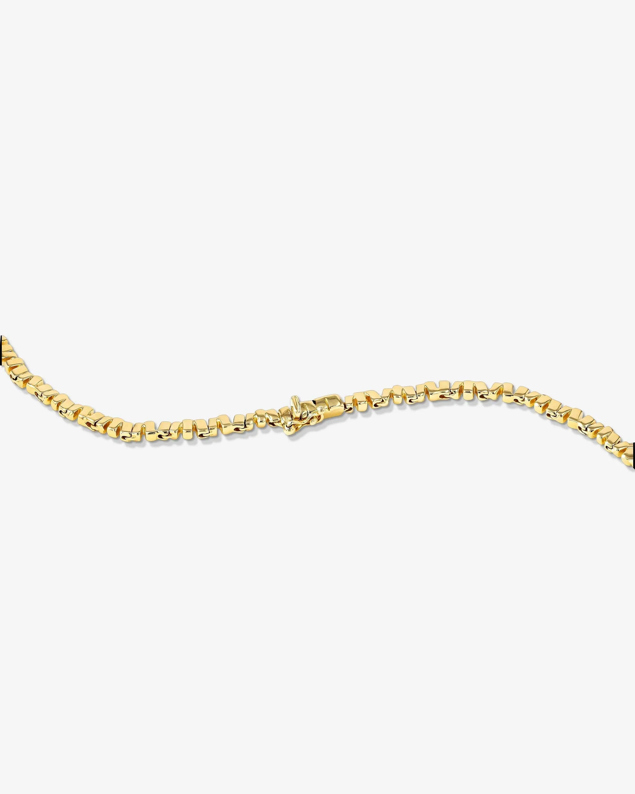 Golden Mini Tennis Necklace