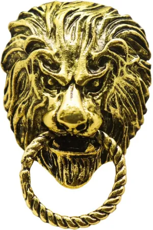 HETICA Vintage Brooch Pins for Suits Domineering Lion Head Lapel Pins for Men's Pin Women Pin Animal Lapel Brooch Safety Pin Punk Suit Tie Pin for Valentine's Day Anniversary Birthday Gifts