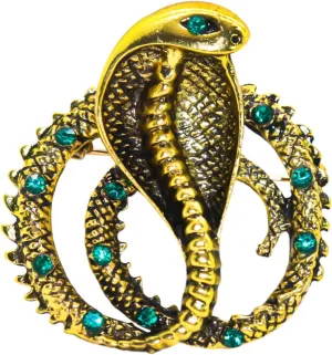 HETICA Vintage Cobra Brooch Pin - Men & Women's Animal Lapel Pin for Valentine's Day, Anniversary & Birthday Gifts