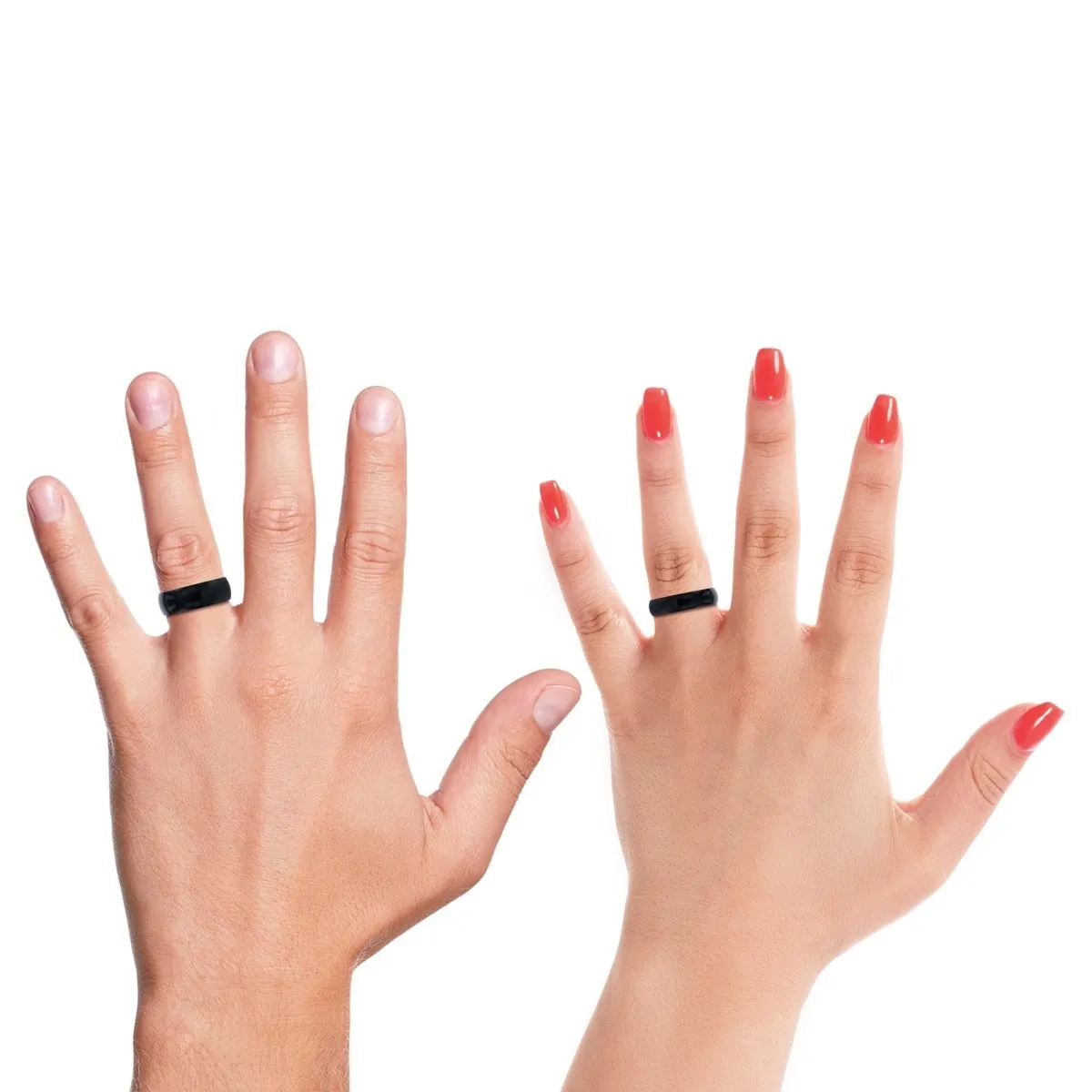 LEGION | Blue Ring, Black Tungsten Ring, Shiny, Domed