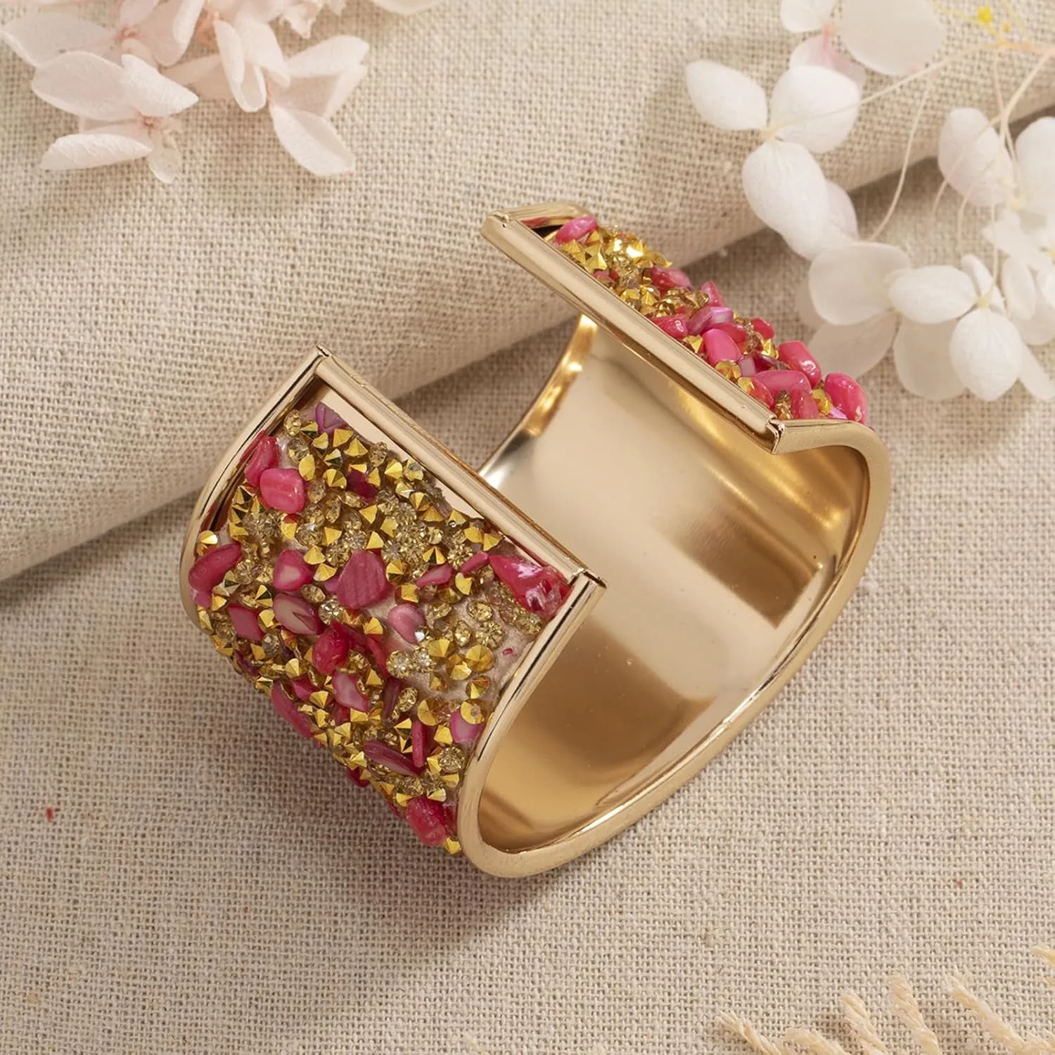 Long tiantian Gold Bangles for Women Bangle Bracelets Chunky Bangles Bracelets Non Tarnish Gold/Silver Bracelet for Women Trendy Jewelry Gifts