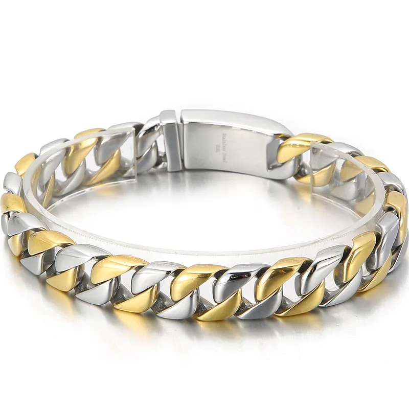 Luxury Gold Plated Bracelet Man Friendship Men's Bracelets