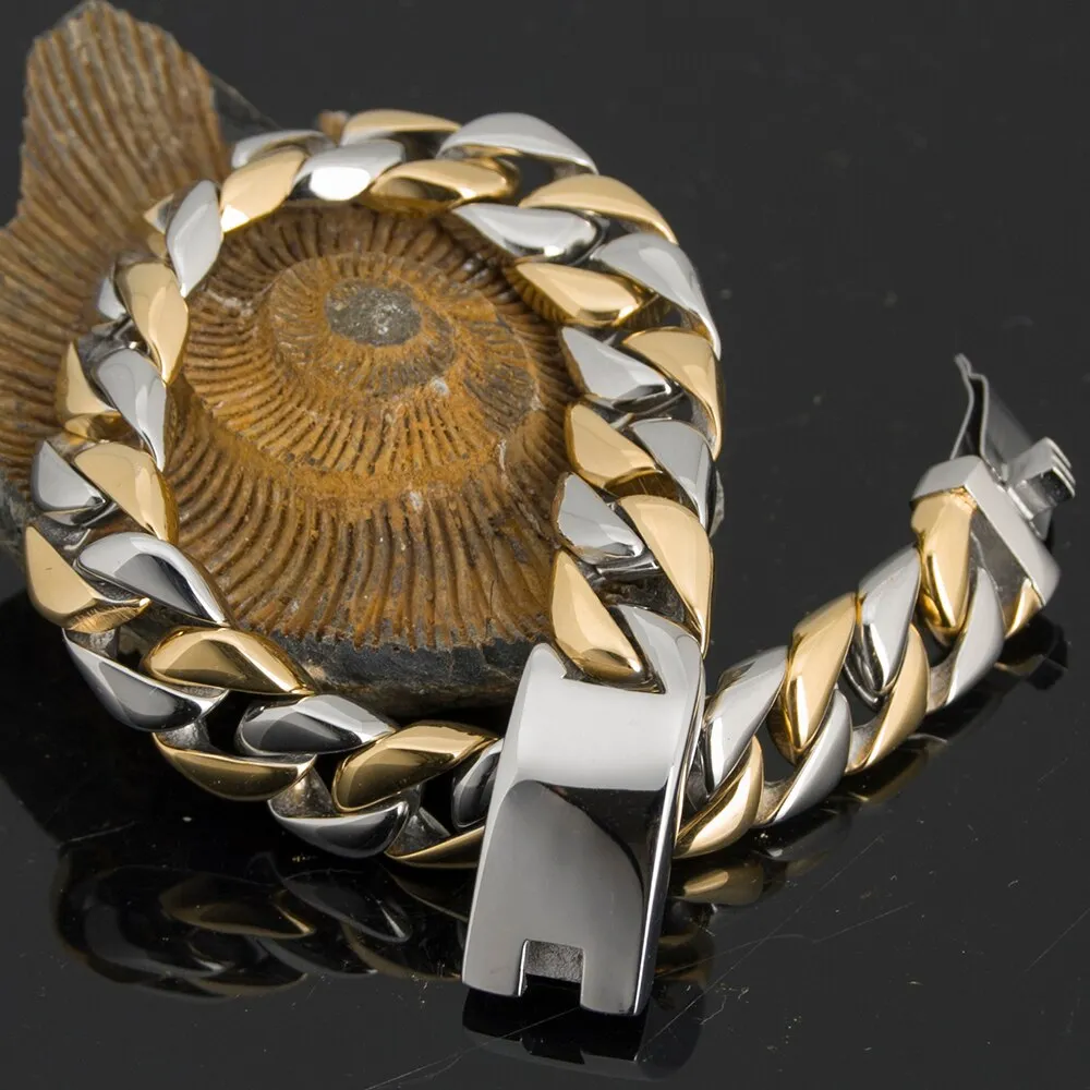 Luxury Gold Plated Bracelet Man Friendship Men's Bracelets