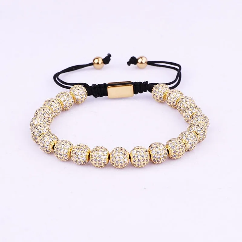 Luxury Unisex Ball Beads Woven Bracelet