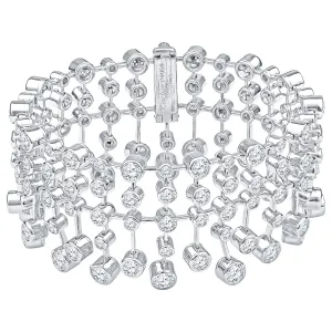 Magnificent Cartier Diamond Platinum Tennis Bracelet
