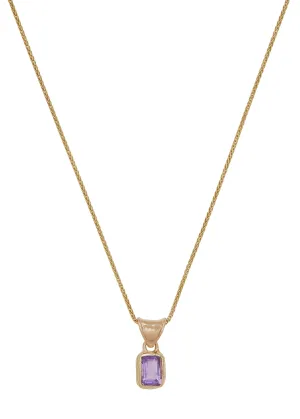 Mary Pendant in 14k - Amethyst