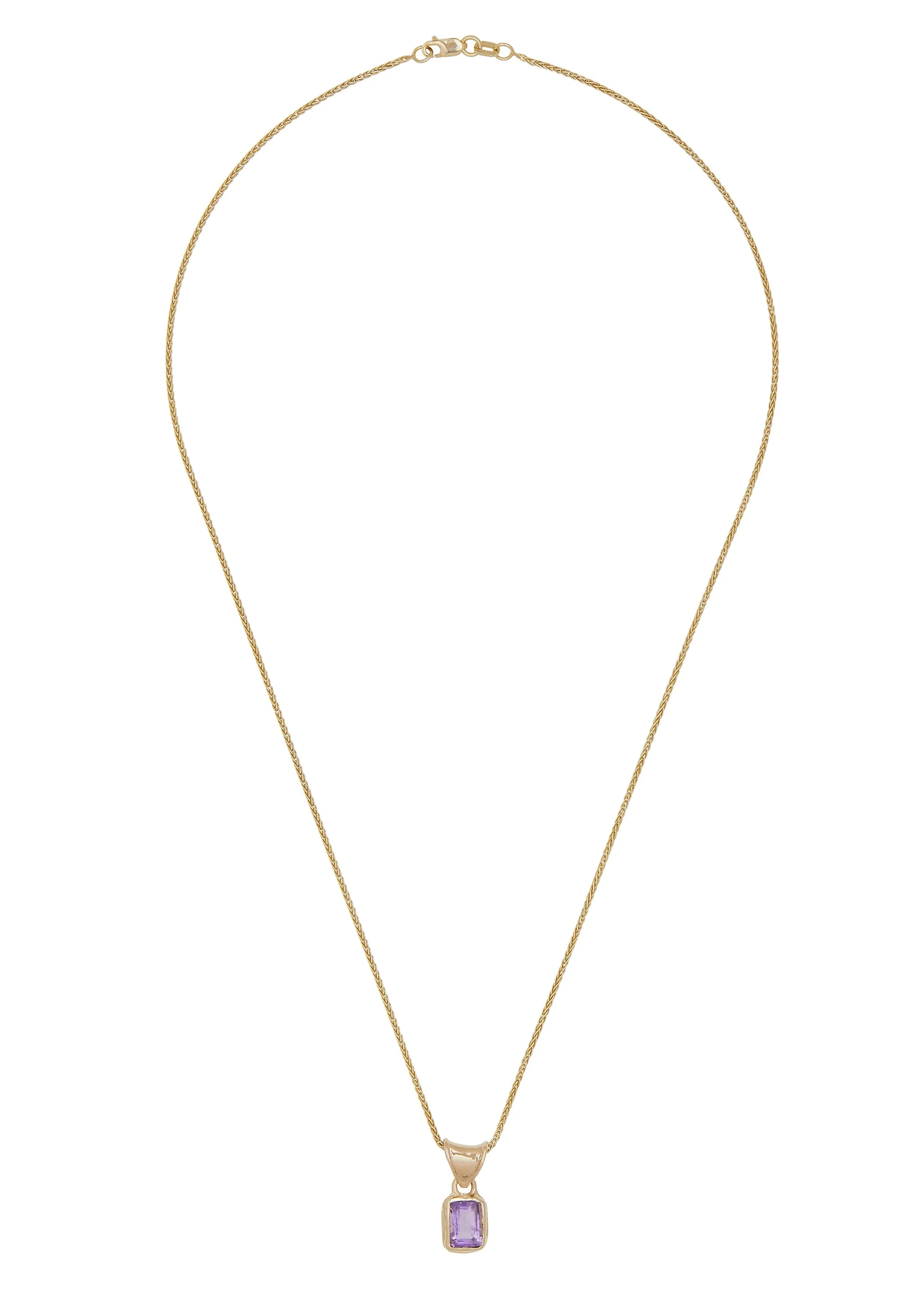 Mary Pendant in 14k - Amethyst