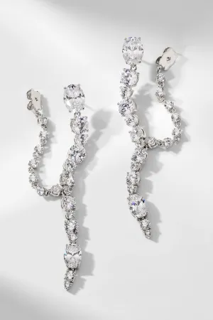 MATCHPOINT LINKED CZ EARRINGS