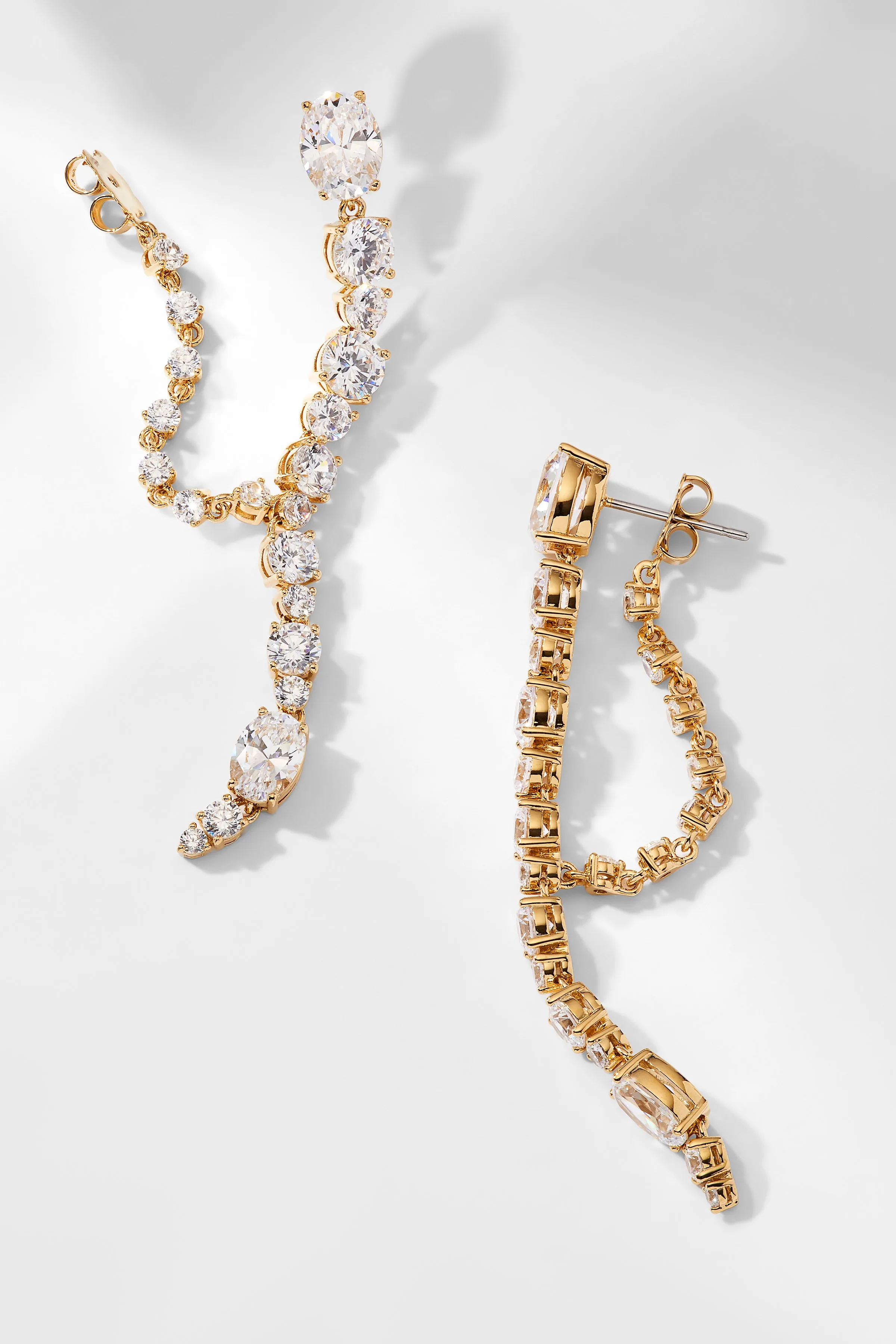 MATCHPOINT LINKED CZ EARRINGS