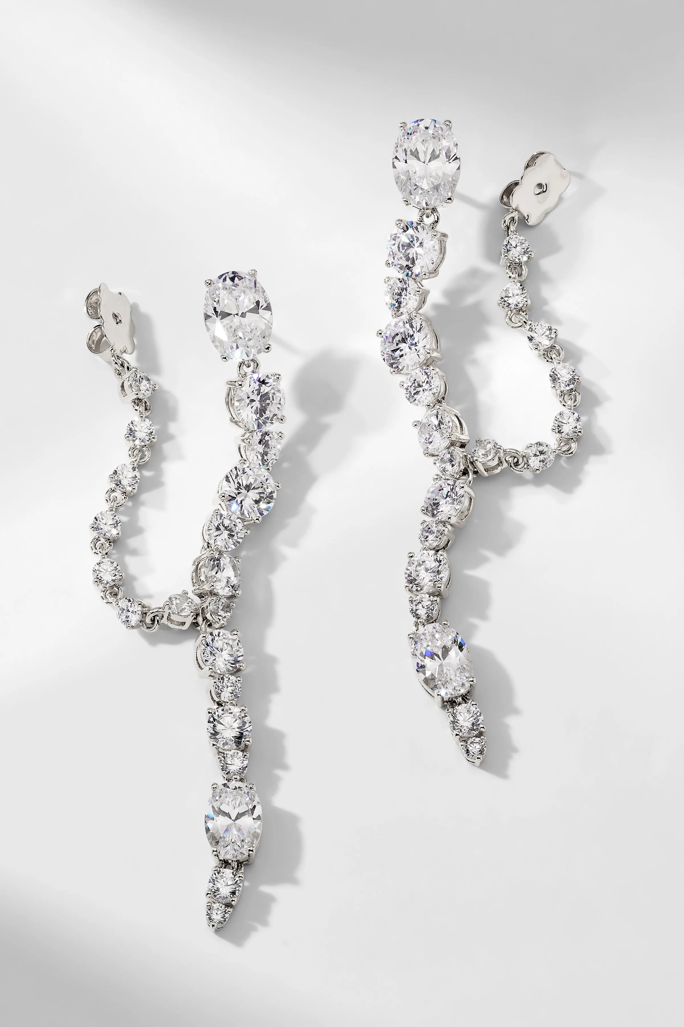 MATCHPOINT LINKED CZ EARRINGS