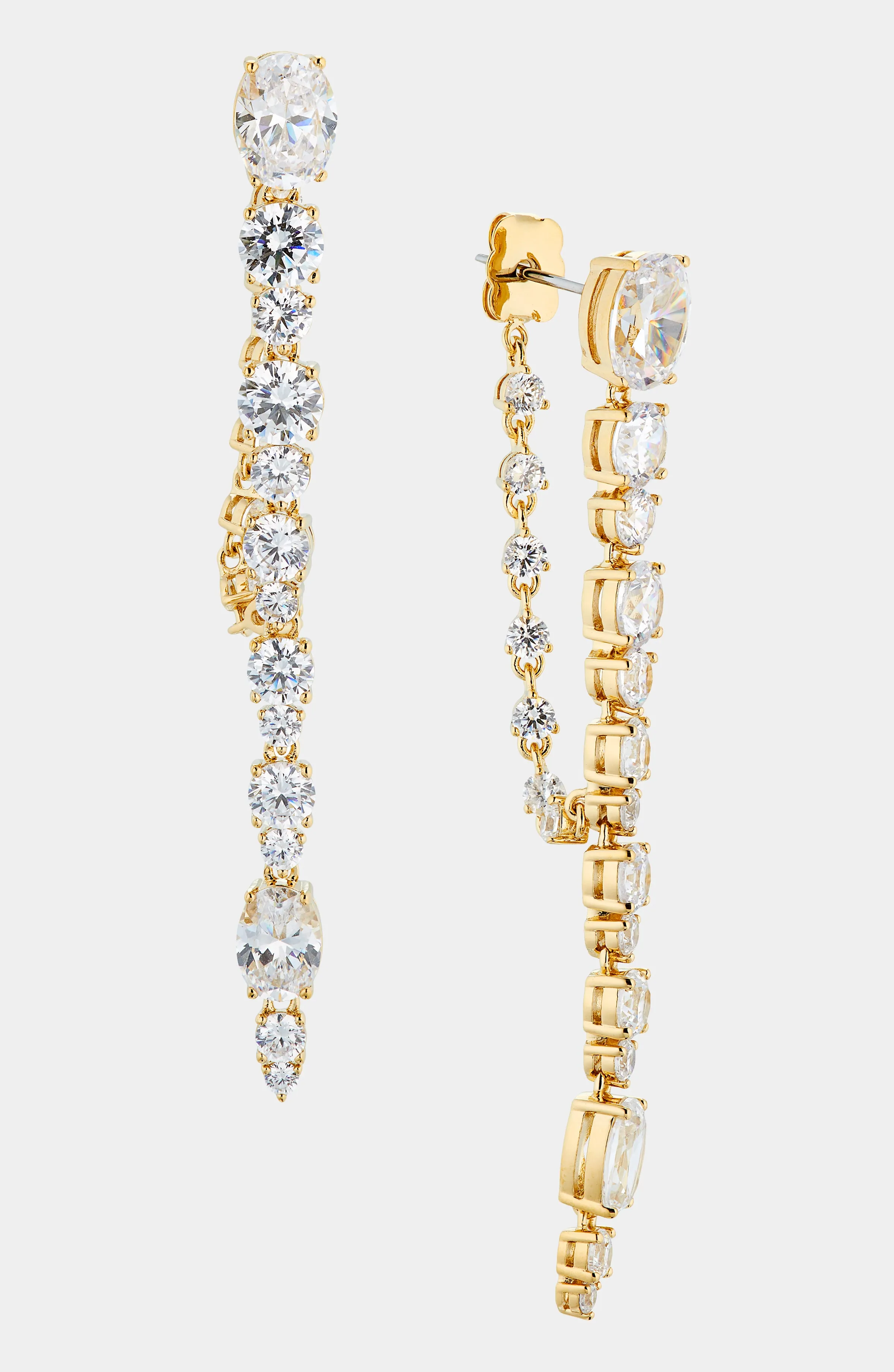 MATCHPOINT LINKED CZ EARRINGS