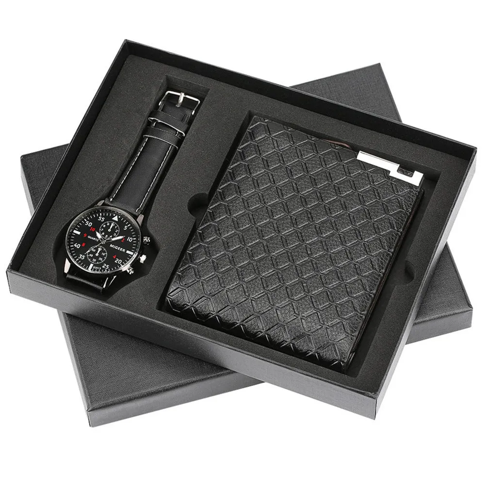 Men's gift set exquisite packaging watch   wallet set creative combination set