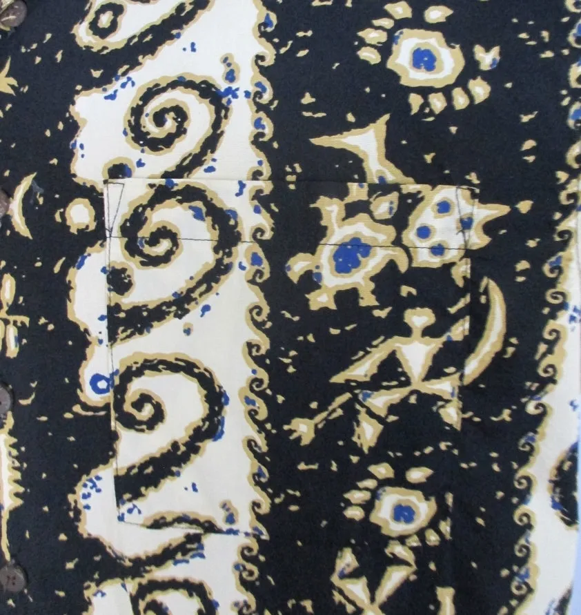 Men's Kanaka Maoli Petroglyphs Hawaiian Shirt XL