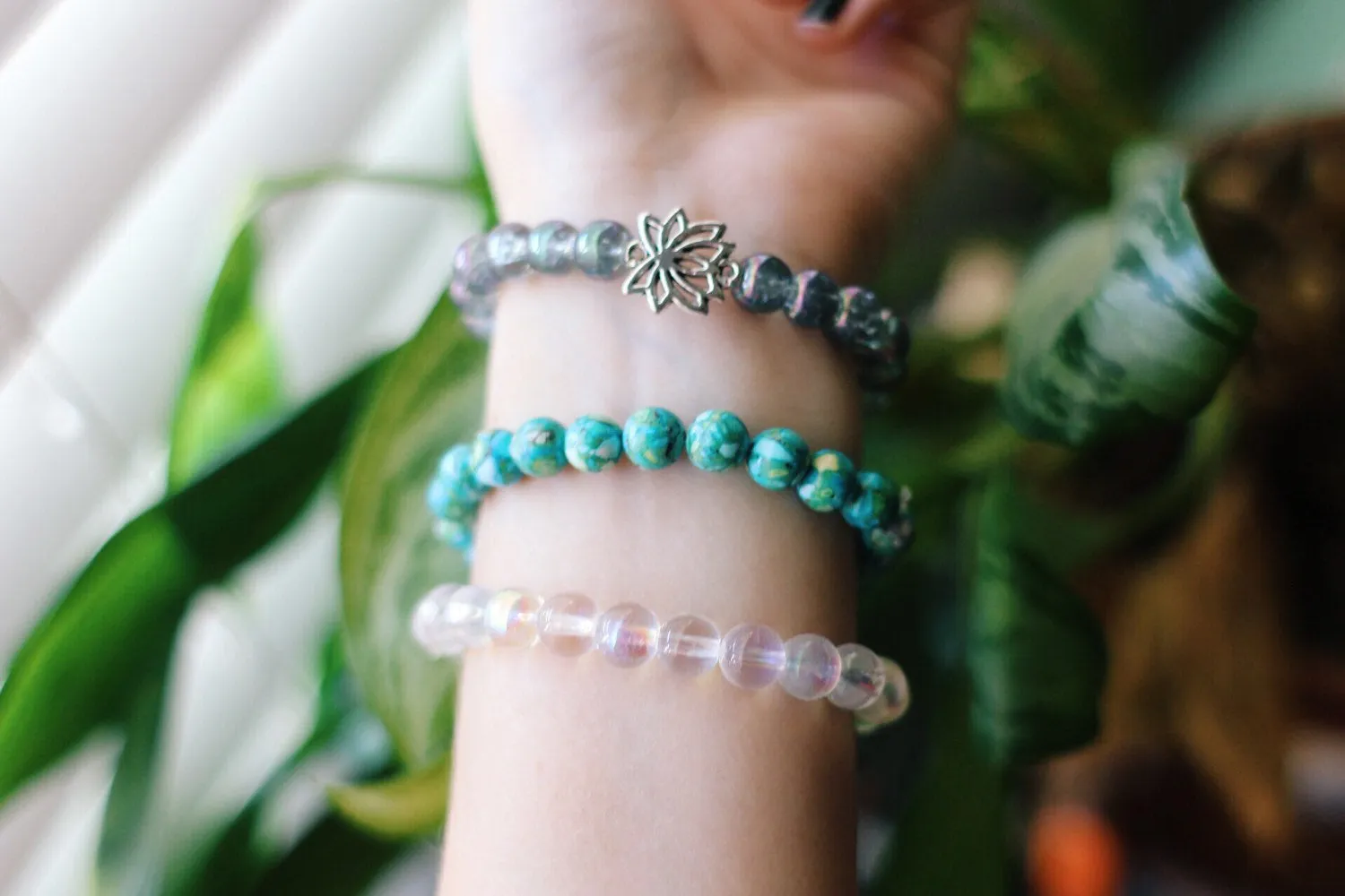 Mermaid Stone Stretch Bracelet