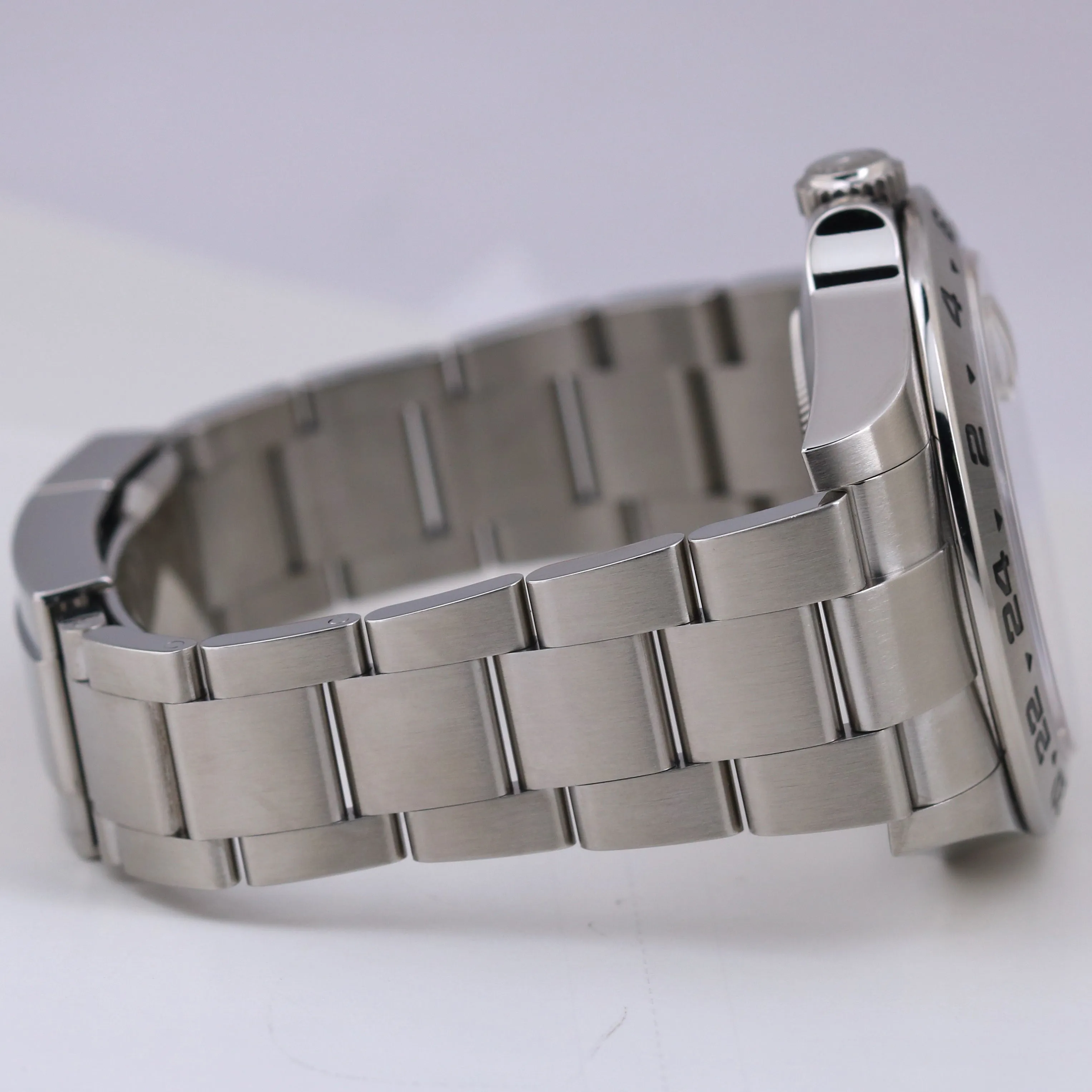 MINT Rolex Explorer II POLAR WHITE 42mm Stainless Steel Orange GMT Watch 216570