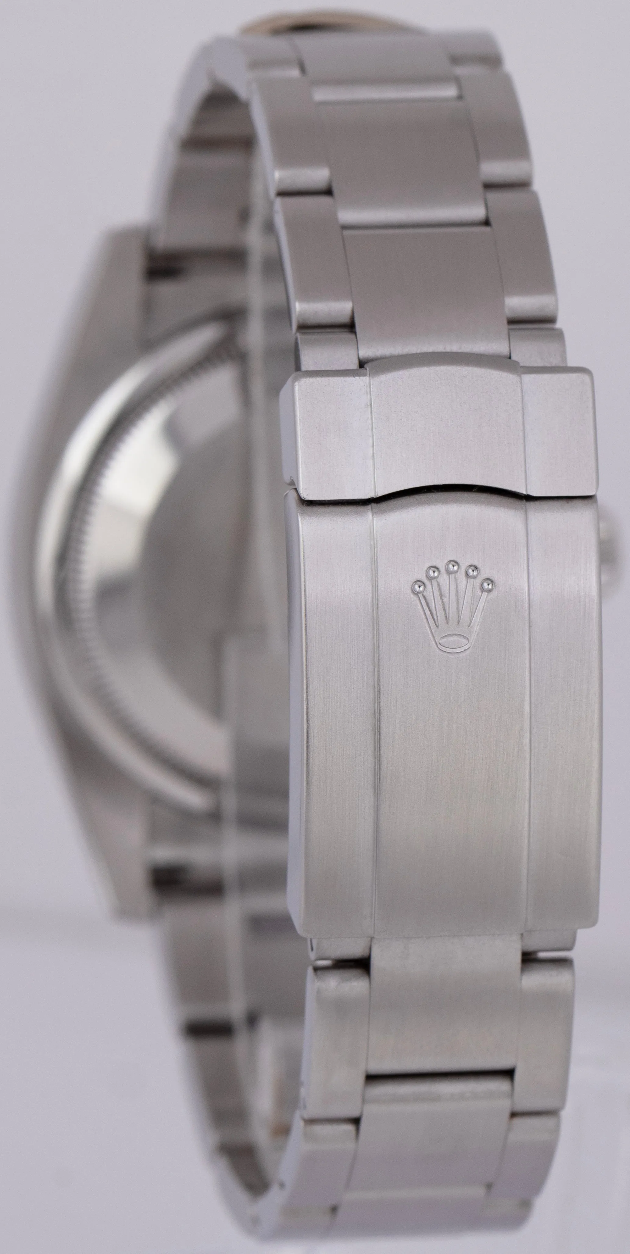 MINT Rolex Oyster Perpetual 36mm Silver Dial DOMINO Stainless Steel Watch 116000