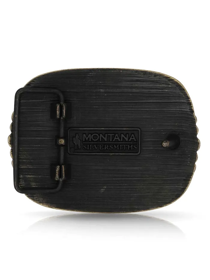Montana Silversmiths A1040C Kneel For The Cross Buckle Brass