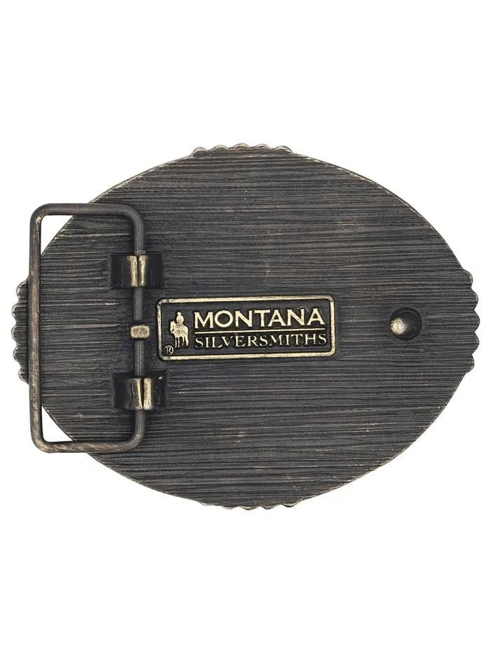 Montana Silversmiths A950 Bucking Bronc Attitude Buckle Bronze