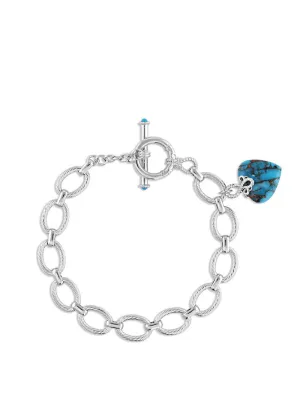 Montana Silversmiths BC5189 Womens Untamable Heart Of Stone Bracelet Silver