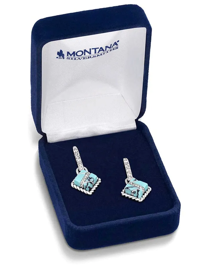 Montana Silversmiths ER6127 Womens High Noon Cobblestone Earrings